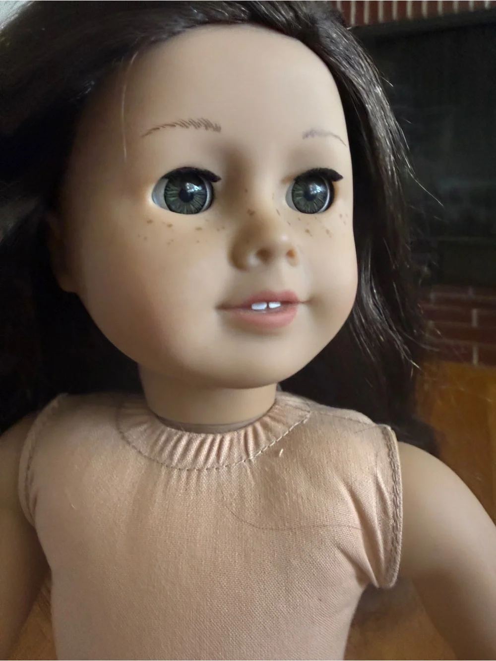 American Girl doll JLY with freckles
